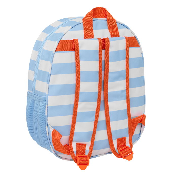 Mochila Escolar Bluey Blanco Azul claro 27 x 33 x 10 cm