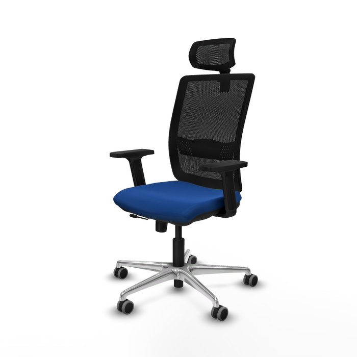 PIQUERAS Y CRESPO Silla de oficina Haches Azul y Negro