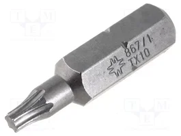 WERA Punta de destornillador Torx® TX10 de 25 mm