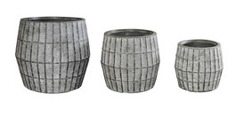 DKD Home Decor Macetero Gris 50 x 50 x 50 cm Set de 3