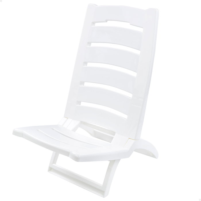 Aktive Silla de playa plegable baja color blanco Aktive Silla de playa plegable baja color blanco