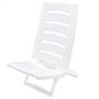 Aktive Silla de playa plegable baja color blanco
