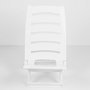Aktive Silla de playa plegable baja color blanco