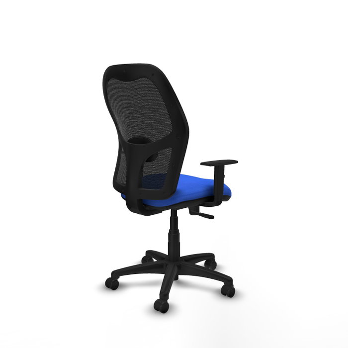 PIQUERAS Y CRESPO Silla de oficina Alocén, Mecanismo Sincro, Azul/Negro