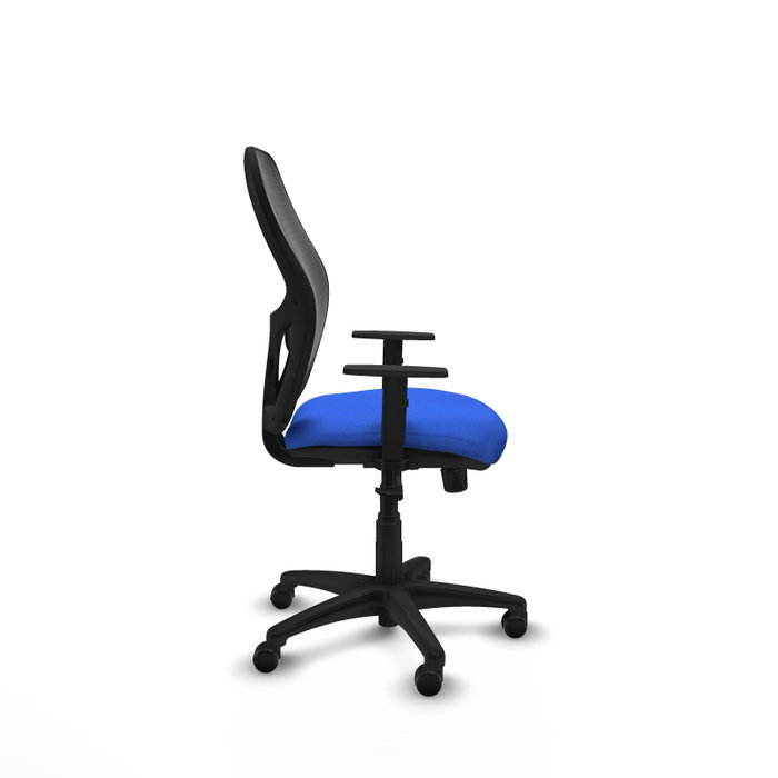 PIQUERAS Y CRESPO Silla de oficina Alocén, Mecanismo Sincro, Azul/Negro