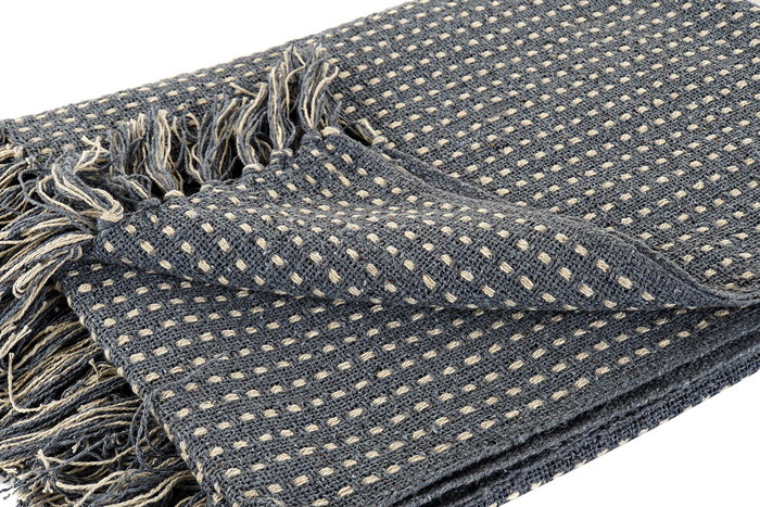 Plaid Basicos DKD Home Decor Gris 170 x 0.5 x 130 cm (2 Unidades)