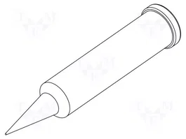 ERSA Punta de soldadura tipo cono de 0,2mm para estación de soldadura