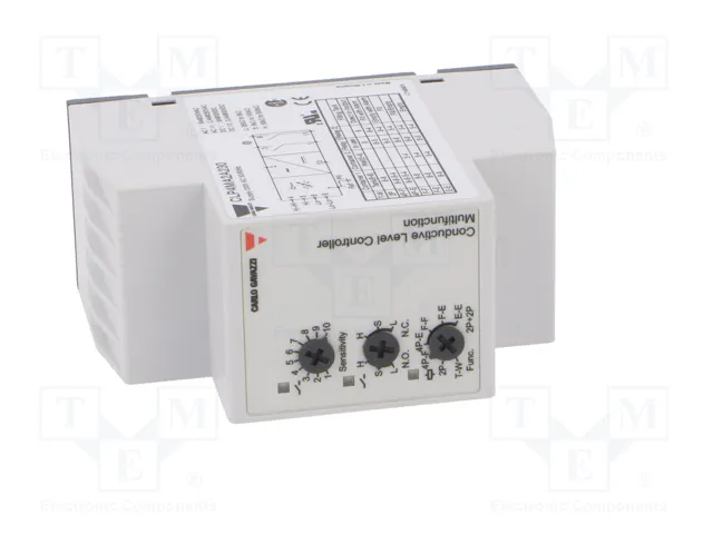 CARLO GAVAZZI CLP4MA2A230 Relé de monitorización de nivel para líquido conductivo