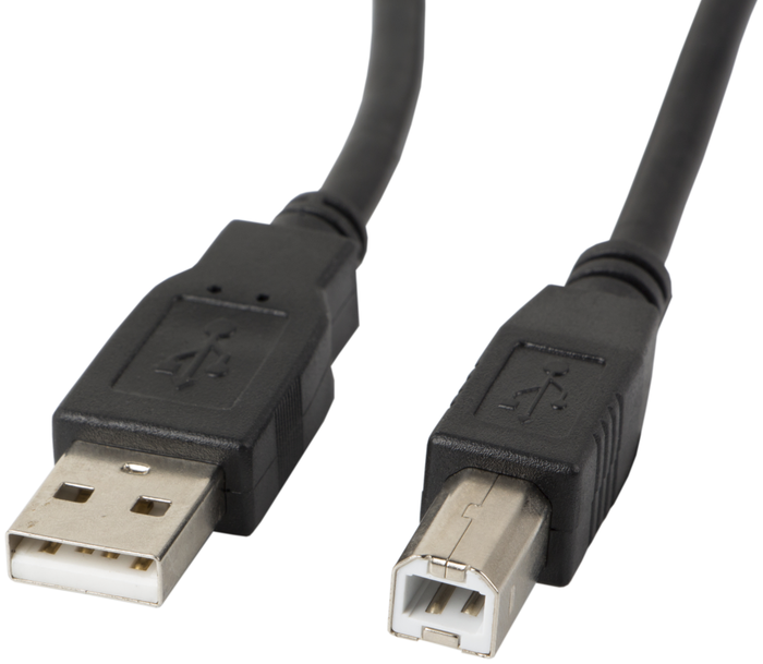 Lanberg Cable USB 2.0 USB-A a USB-B para Impresora 1m Negro