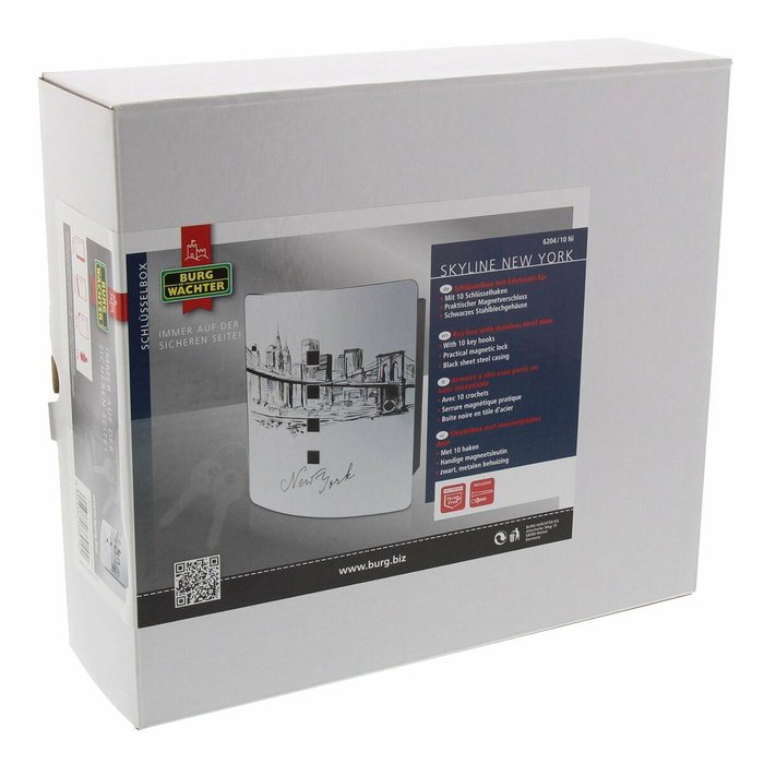 Burg Wachter Armario para llaves 6204/10 Ni Skyline NY