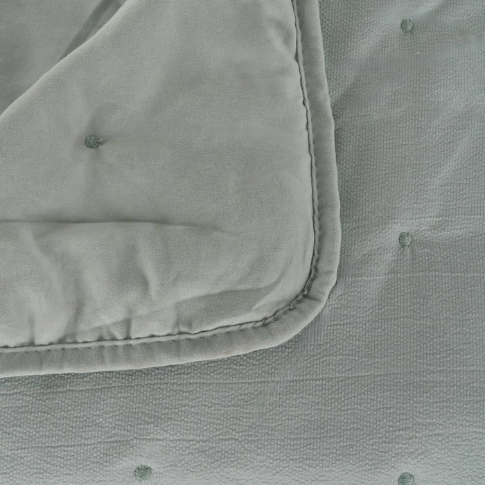 Colcha Verde Poliester Dormitorio 180 X 260 cm