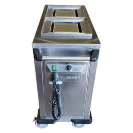 Rieber Carro Dispensador REH-2/222, Almacenaje y Transporte, Acero Inoxidable, 94x48x90 cm
