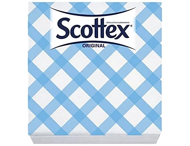 Scottex Servilleta estilo decorada 1 capa 30x30 cm, paquete de 64 unidades Scottex Servilleta estilo decorada 1 capa 30x30 cm, paquete de 64 unidades