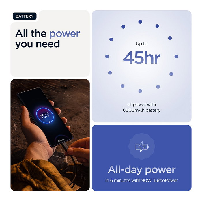 Motorola Edge 60 Pro Smartphone, 12 GB RAM, 512 GB, Pantalla P-OLED 6.67" Curva 120 Hz, Cámara Triple 50 MP + 50 MP + 10 MP, Batería 6000 mAh, 5G, Android 15, Color Azul Dazzling