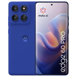 Motorola Edge 60 Pro Smartphone, 12 GB RAM, 512 GB, Pantalla P-OLED 6.67" Curva 120 Hz, Cámara Triple 50 MP + 50 MP + 10 MP, Batería 6000 mAh, 5G, Android 15, Color Azul Dazzling