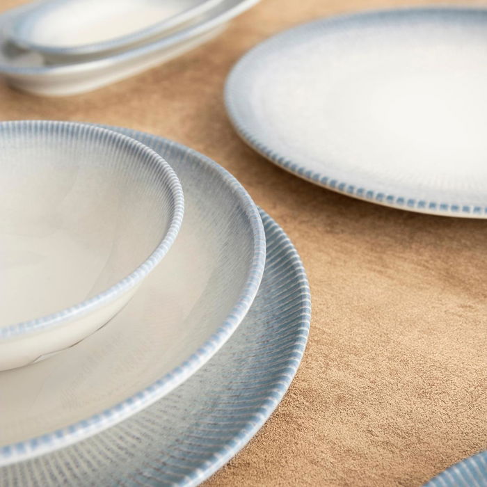 Plato Postre Porcelana Lea Hydrozero Bidasoa 21 cm (6 Unidades)