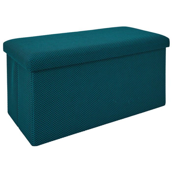 Home Deco Factory Banco Puf Plegable Atom Azul 76x38 cm Home Deco Factory Banco Puf Plegable Atom Azul 76x38 cm