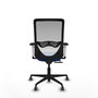PIQUERAS Y CRESPO Silla de oficina Zulema con mecanismo Sincro/Traslack, Azul y Blanco
