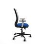 PIQUERAS Y CRESPO Silla de oficina Zulema con mecanismo Sincro/Traslack, Azul y Blanco