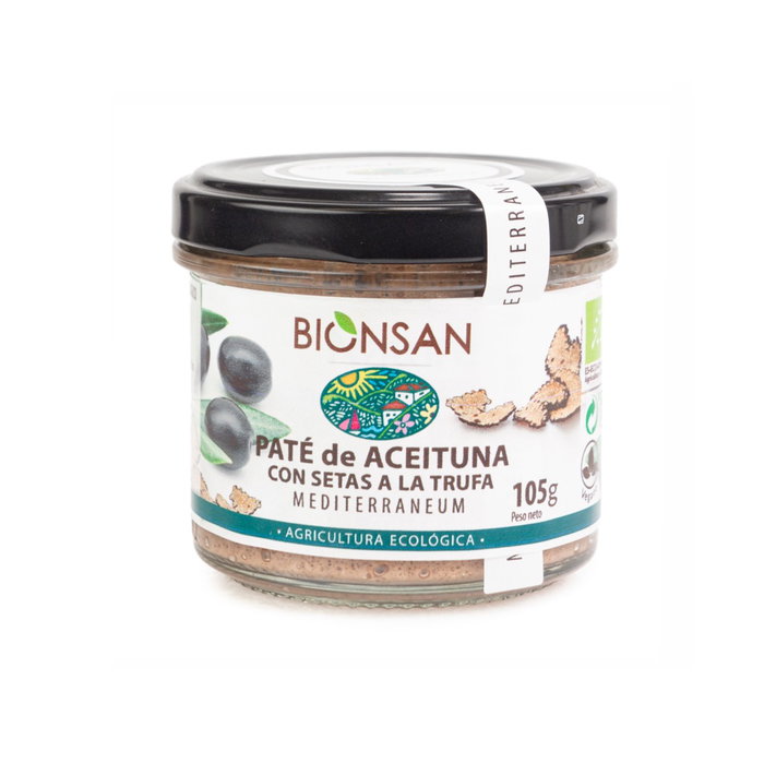 BIONSAN Paté de Aceitunas con Setas a la Trufa ECO VEGAN 105g