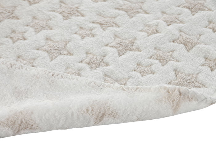 DKD Home Decor Peluche Manta Bebé Rosa, Azul, Beige Poliéster 100 x 1 x 80 cm Set 2 Piezas