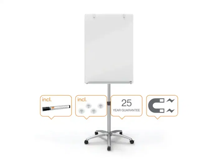 Nobo Pizarra de Conferencia Móvil Magnética Blanca Brillante Lacada 700x1850x745 mm Nobo Pizarra de Conferencia Móvil Magnética Blanca Brillante Lacada 700x1850x745 mm