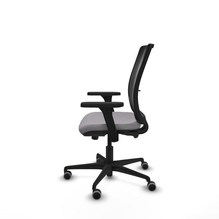 PIQUERAS Y CRESPO Silla de oficina Haches con mecanismo Sincro/Traslack, Gris y Negro