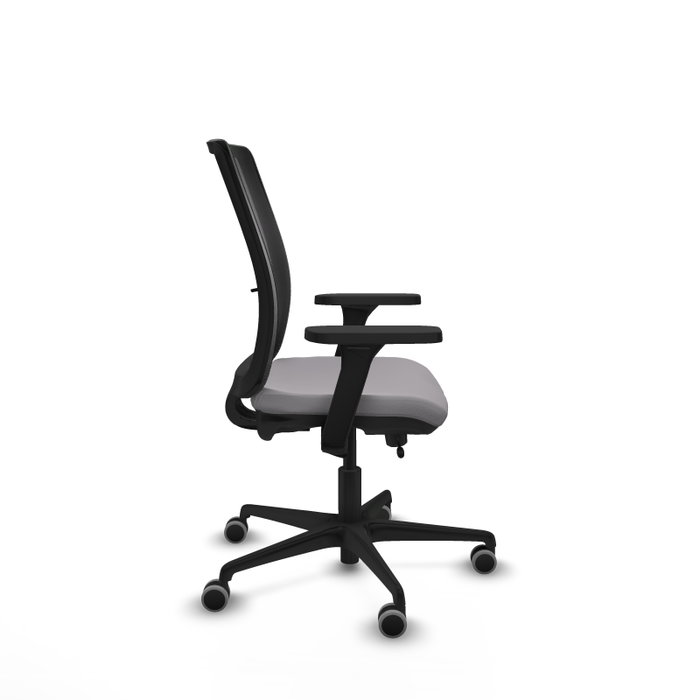 PIQUERAS Y CRESPO Silla de oficina Haches con mecanismo Sincro/Traslack, Gris y Negro