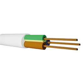 RCT Rollo de Manguera VV-F 3x1.0mm 50m Blanco