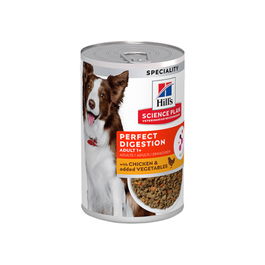 Hill's Perro Adulto Alimento Seco Perfect Digestion, para una óptima digestión, Pollo, 12 Bolsas de 363 gr, Total 4.36 kg
