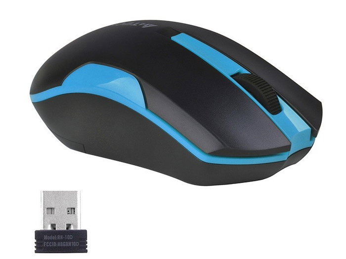 A4Tech G3-200N-1 V-Track Ratón Inalámbrico Negro-Azul A4Tech G3-200N-1 V-Track Ratón Inalámbrico Negro-Azul