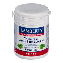 LAMBERTS Complejo L-Teanina Bálsamo de Limón con Vitaminas B 60 Comprimidos