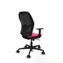 PIQUERAS Y CRESPO Silla de oficina Jorquera con mecanismo Sincro, Rosa y Negro