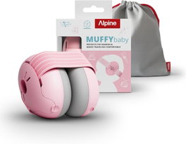 Alpine Muffy Baby Cascos Protección Ruidos Rosa