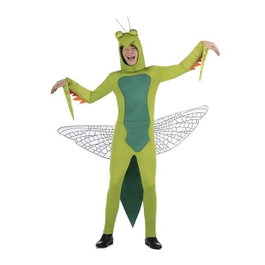 My Other Me Disfraz Mantis con Capucha, Mono y Brazaletes Verde Talla L
