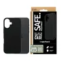 PanzerGlass SAFE by TPU Case con Certificación Militar MIL-STD-810H - Funda Protectora Negra para Apple iPhone 16 - Resistente a Golpes y Rayones