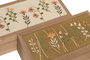 DKD Home Decor Caja de Madera Flores Surtido de 2