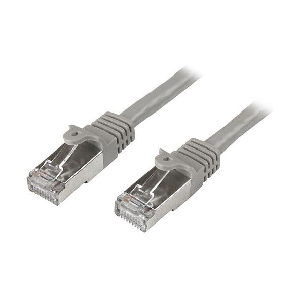 StarTech Cable de Parcheo Cat6 RJ45 SFTP Gigabit Gris Antienganche 2 Metros StarTech Cable de Parcheo Cat6 RJ45 SFTP Gigabit Gris Antienganche 2 Metros
