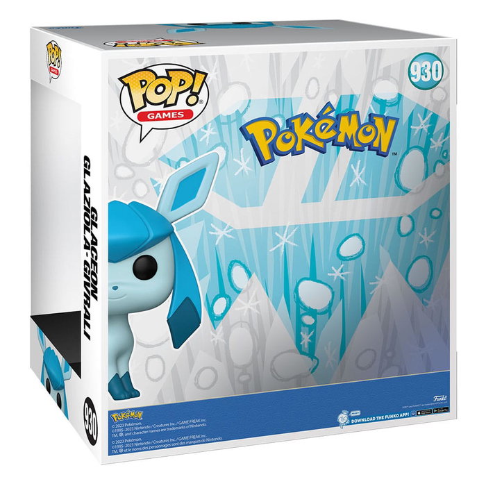 Funko Figura POP Pokémon Glaceon Super Sized Jumbo de 25 cm Funko Figura POP Pokémon Glaceon Super Sized Jumbo de 25 cm