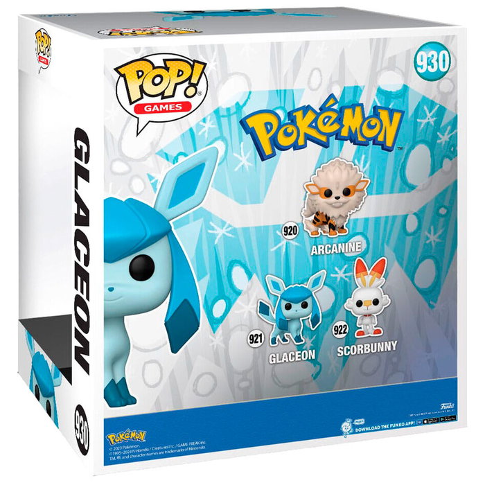 Funko Figura POP Pokemon Glaceon 25cm Vinilo Figura