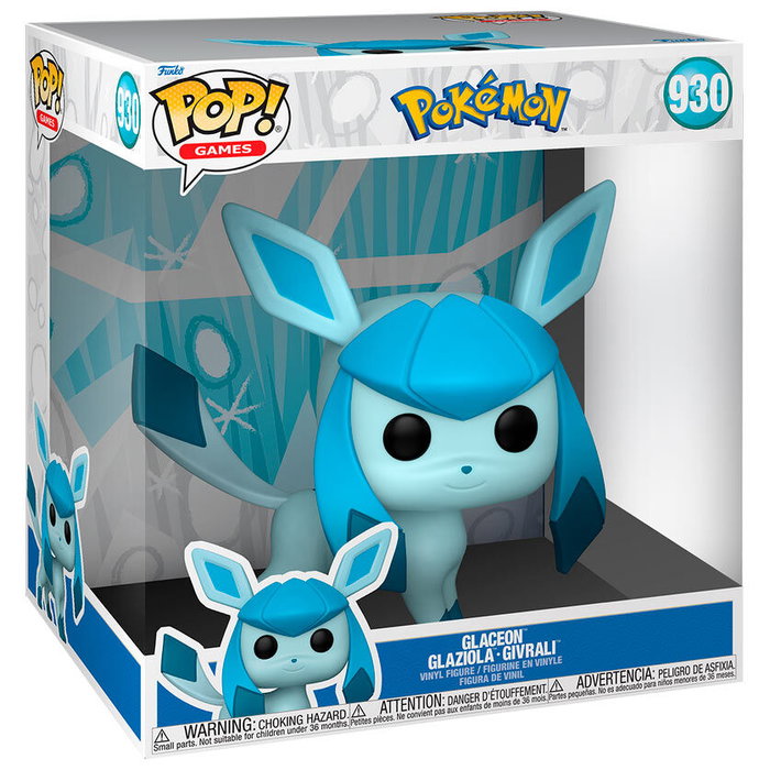 Funko Figura POP Pokemon Glaceon 25cm Vinilo Figura