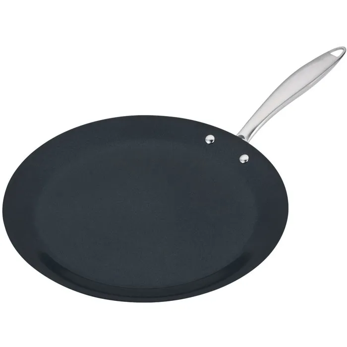 Arthur Martin Crepera Grand Chef AM7248, Sarten de Acero Inoxidable 18/10 con Revestimiento Ceramico, 28 cm, Apta para Todo Tipo de Fuegos Incluida Induccion