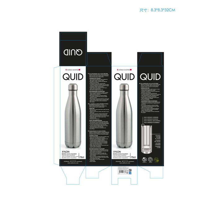 Botella Termo Acero Inoxidable Xylon Quid 0,75 L (6 Unidades) Botella Termo Acero Inoxidable Xylon Quid 0,75 L (6 Unidades)