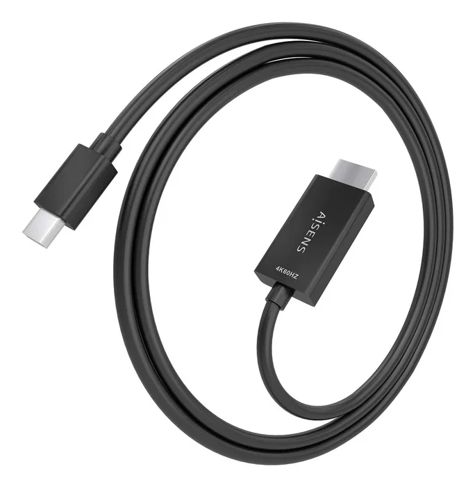 Aisens Cable Conversor Mini DisplayPort a HDMI 4K@60Hz, 1.5m, Negro
