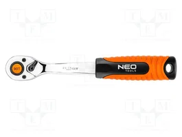 NEO TOOLS Llave de trinquete de 1/4 pulgada con interruptor