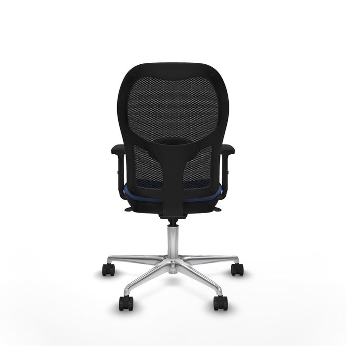 PIQUERAS Y CRESPO Silla de oficina Jorquera con mecanismo Sincro, tela Azul marino y malla Negro PIQUERAS Y CRESPO Silla de oficina Jorquera con mecanismo Sincro, tela Azul marino y malla Negro