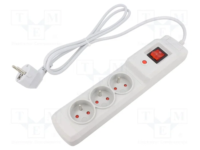 Armac Multi M3 Regleta Protectora 3 Tomas Gris