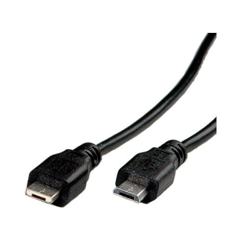 ROLINE Cable USB 2.0 Micro-USB A a Micro-USB B 1,8m Negro