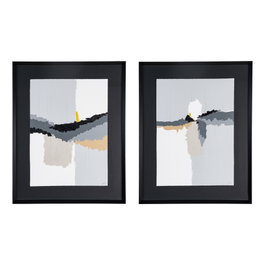 Cuadro Pintura Abstracto 2/M 82 X 4 X 104 cm (Set de 2)