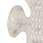 Mural Pared Pez Blanco Rozado Metal 28 X 2 X 21,50 cm (Set de 2)